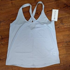 Athleta Light Gray Chi Scoop Tank